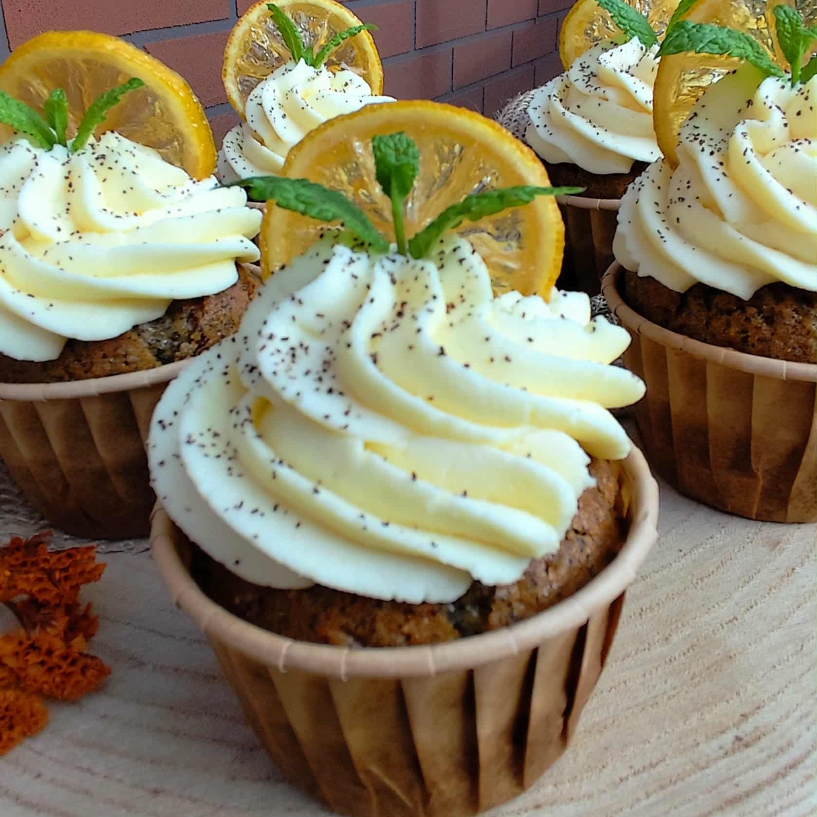 Citronové cupcakes