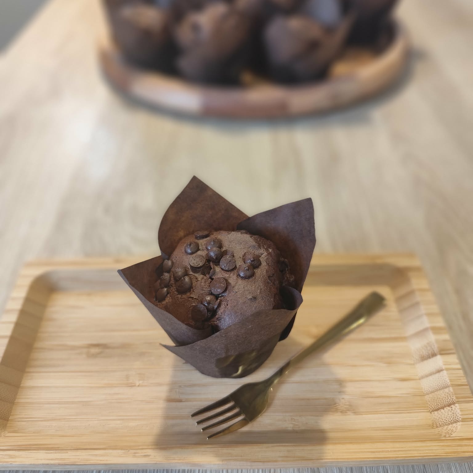 Čokoládový muffin detail