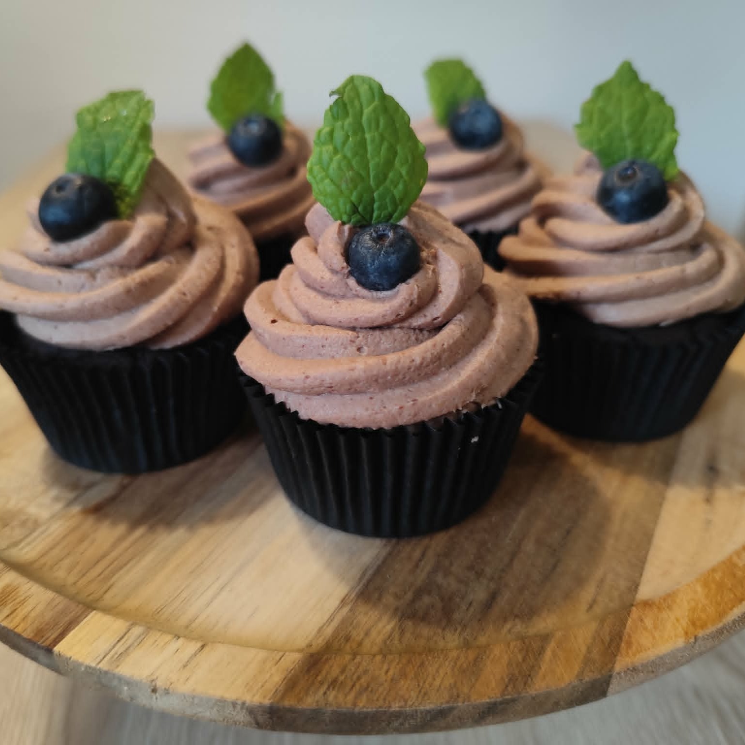 Borůvkové cupcakes